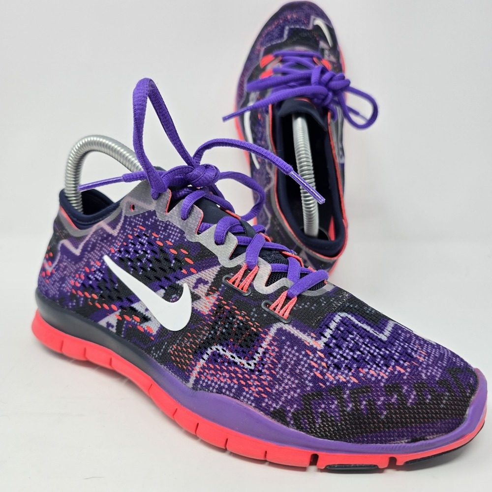 Nike Free 5.0 TR Fit 4 Womens Training Shoes Purple Pink 629832-402 Size 6.5 - Picture 3 of 16